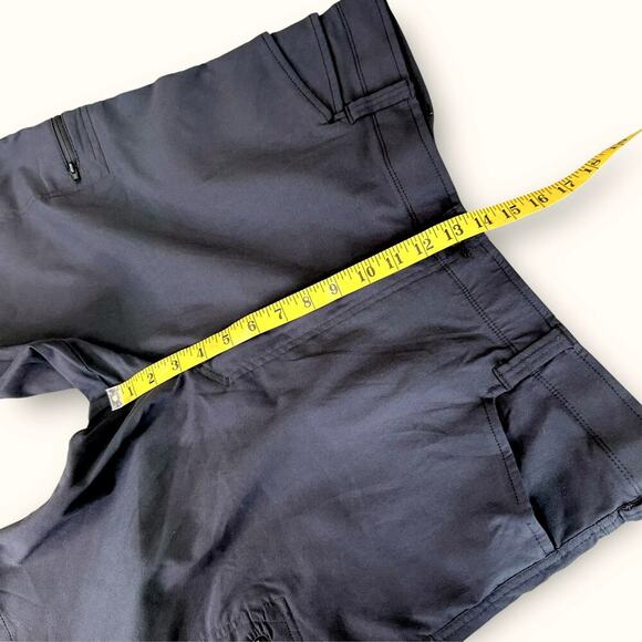 Wrangler Outdoor Flex Performance Zip Cargo Shorts Stretch Men Size 42 Off Black - Picture 10 of 12